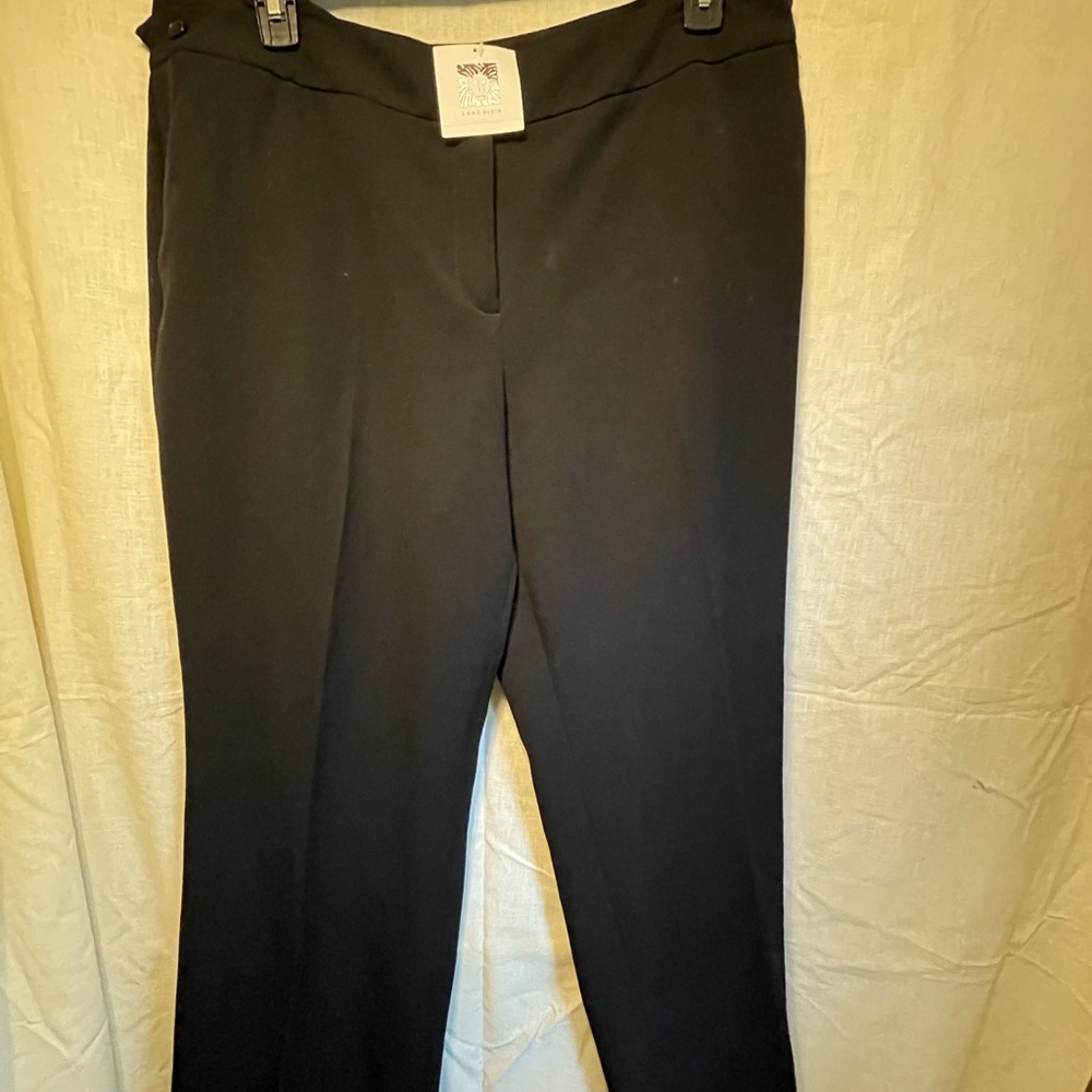 Anne Klein Black Dress Pants 16w new with tags